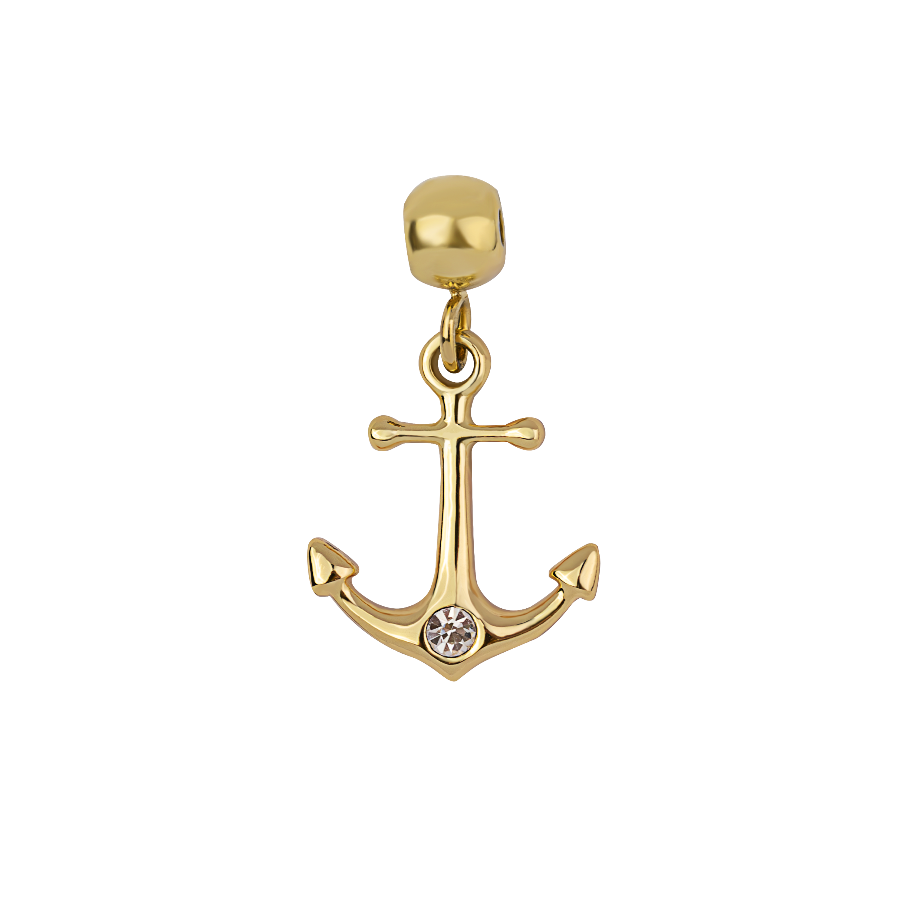 Paul Hewitt AIDA Charm Anker mit Stein gold